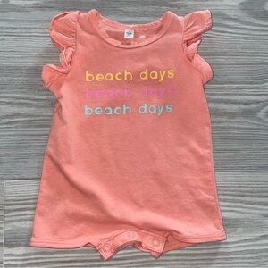 ⭐Okie Dokie Baby Girls Peach Summer Romper 3M⭐